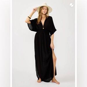 Black maxi dress
